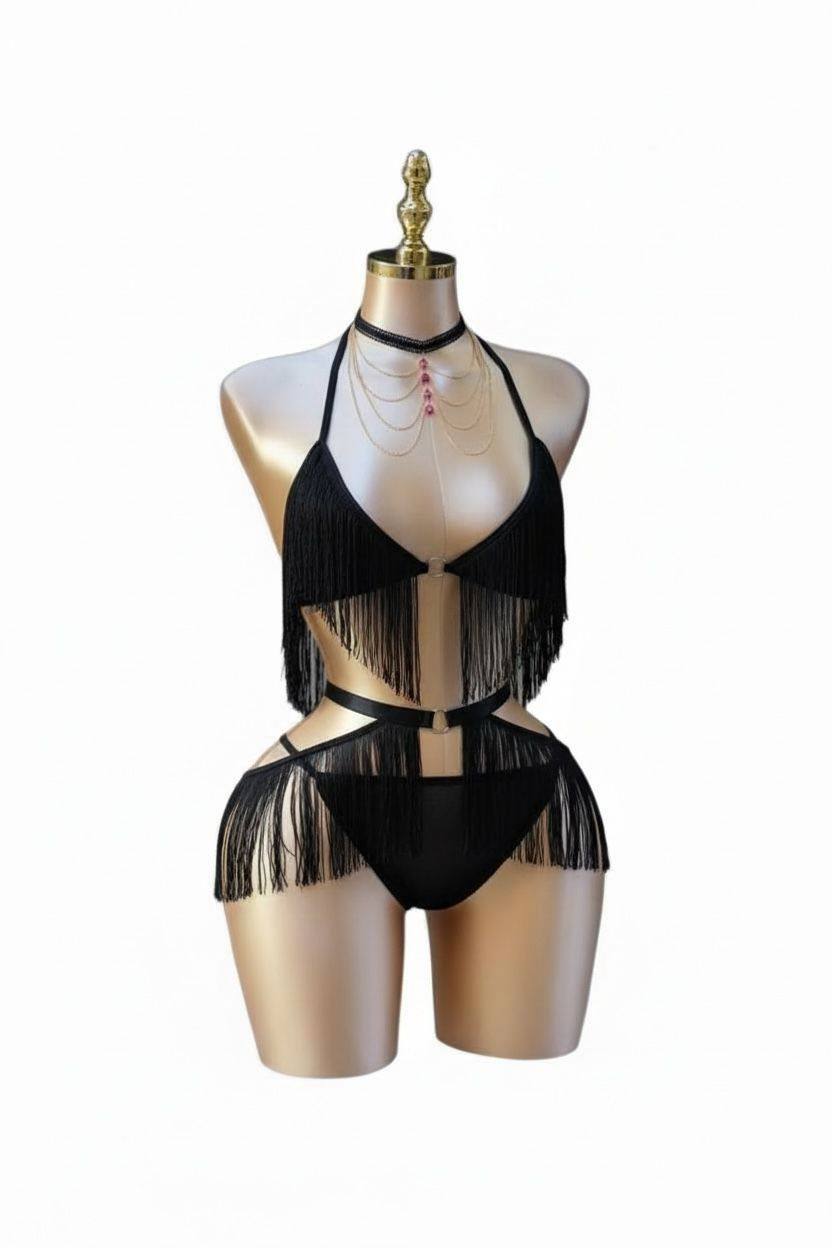 Crna Tajna – Bikini Set s Resama