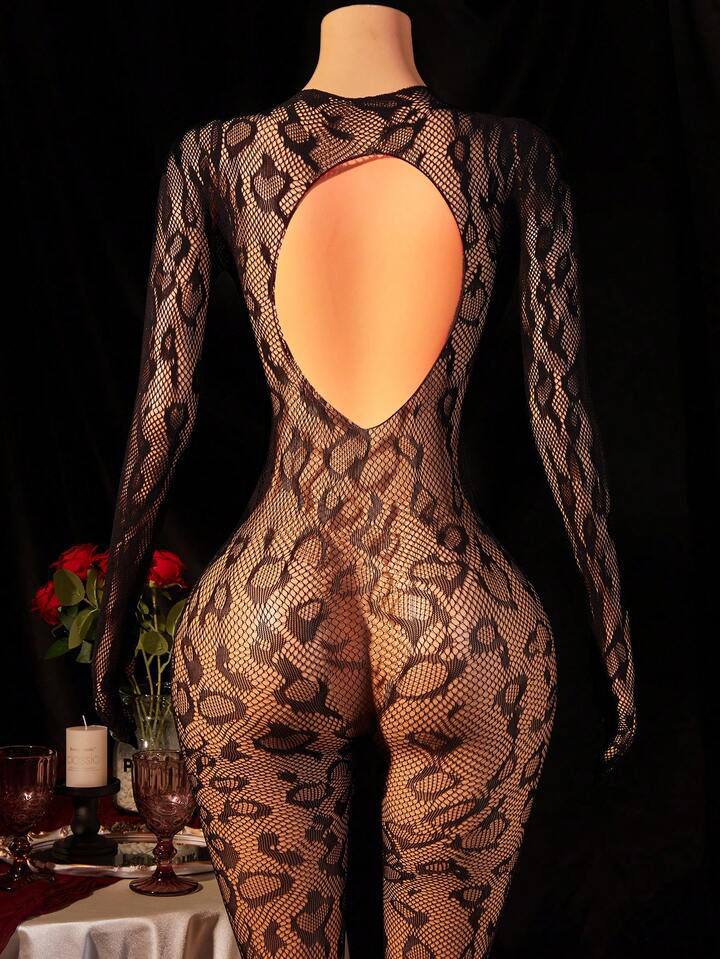 Wild Leopard Bodystocking