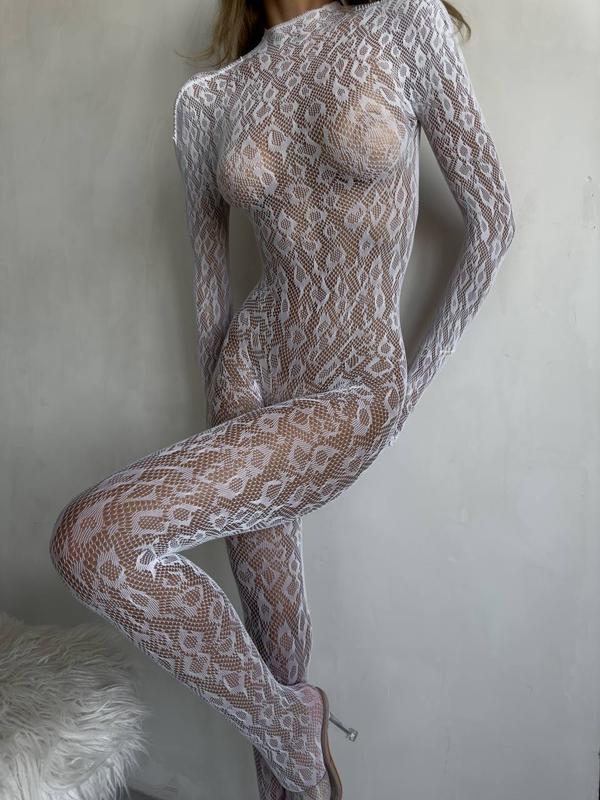 Wild Leopard Bodystocking