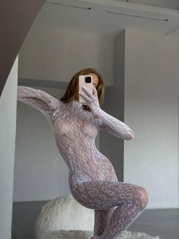 Wild Leopard Bodystocking