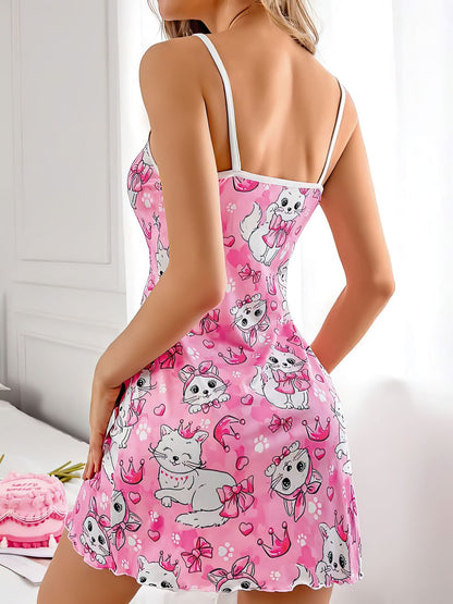 Spavacica sa Mackicama – Roze Print